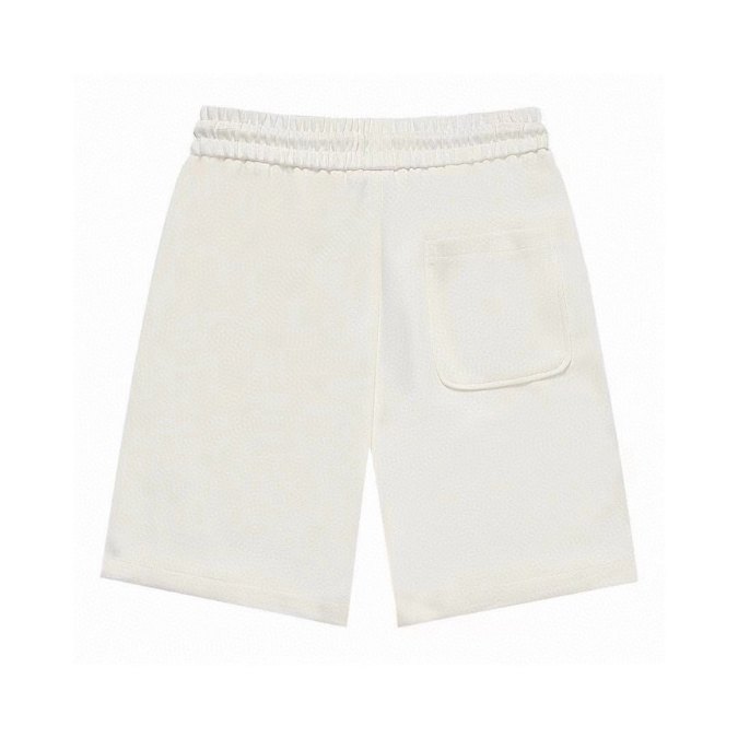 LV Shorts White Blue Pocket - Image 2