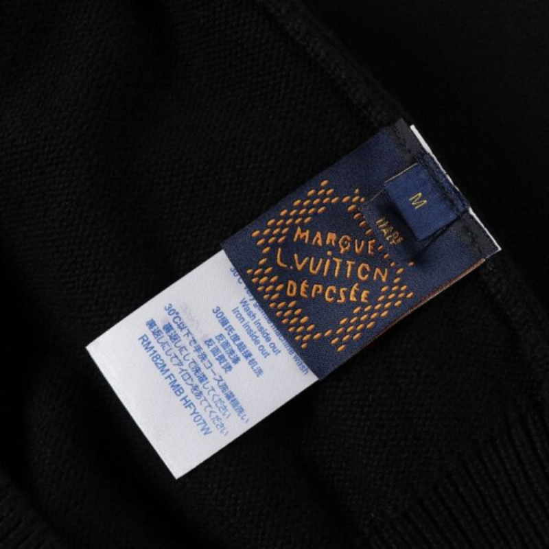 LV Hoodie Embroidered Zip - Image 9