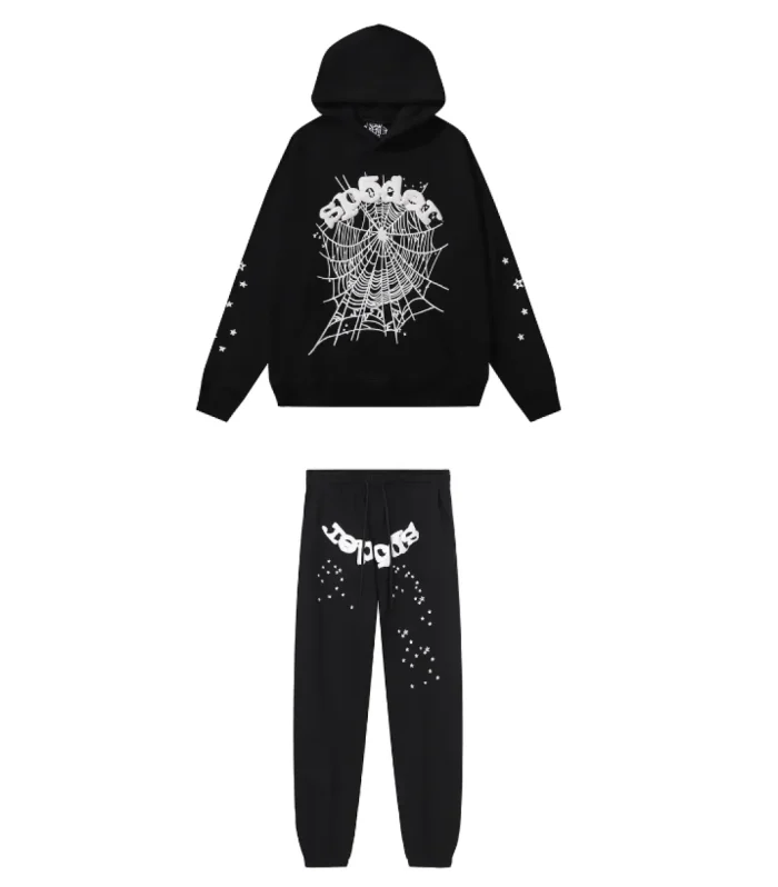 SPDR OG Web Hoodie Sweatpant Set Black