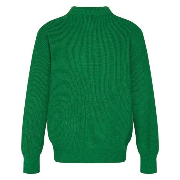 LV Sweater Green Knit Zip-Up - Image 2