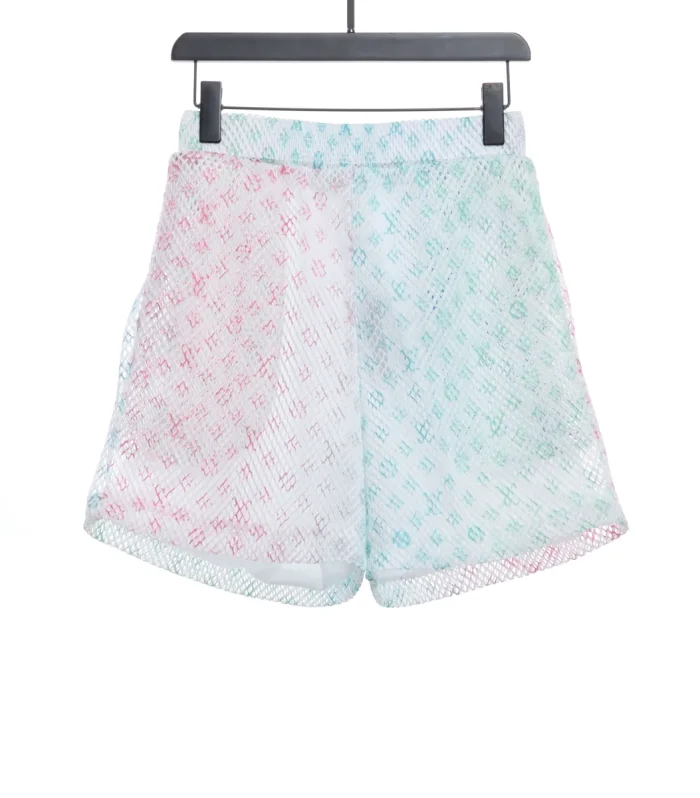 LV × VA Colorful Mesh Monogram Shorts