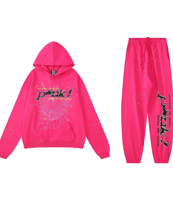 SPDR Young Thug Punk Hoodie and Sweatpant Set Pink