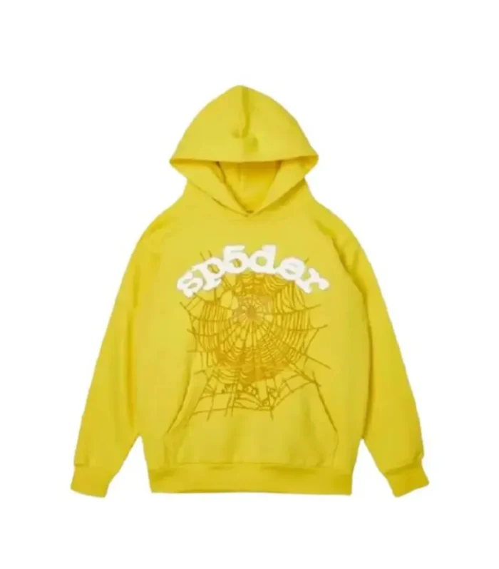 SPDR White Letters Yellow Hoodie