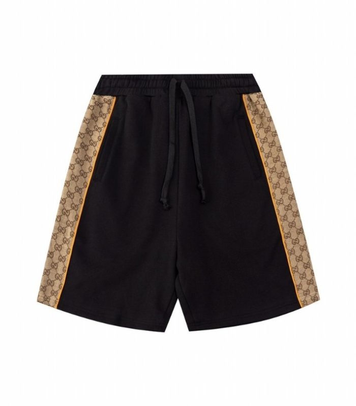 GG Shorts Monogram Stripe Black