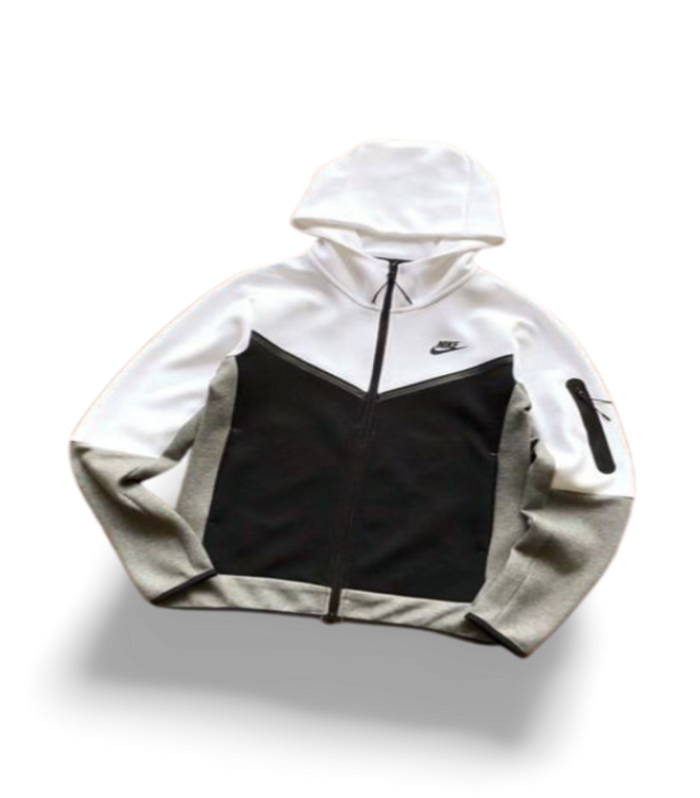 TECH FLEECE – GREY/BLACK/WHITE (complete)