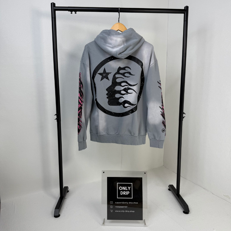 HLSTR Hoodie Future Flame Grey/Pink - Image 8