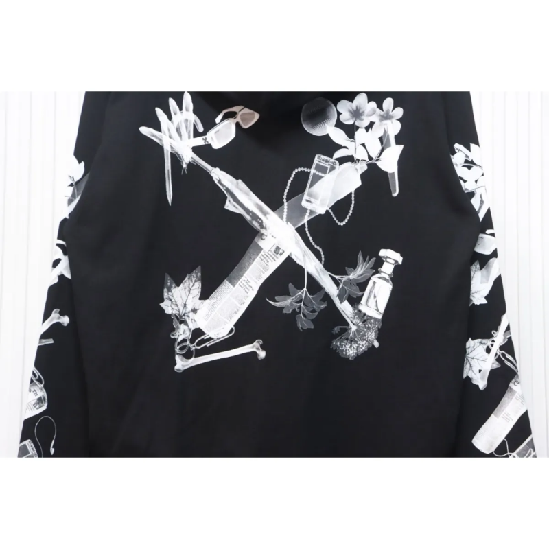 OFF WHT Scan Arr Hoodie Met Logo Backprint - Image 9