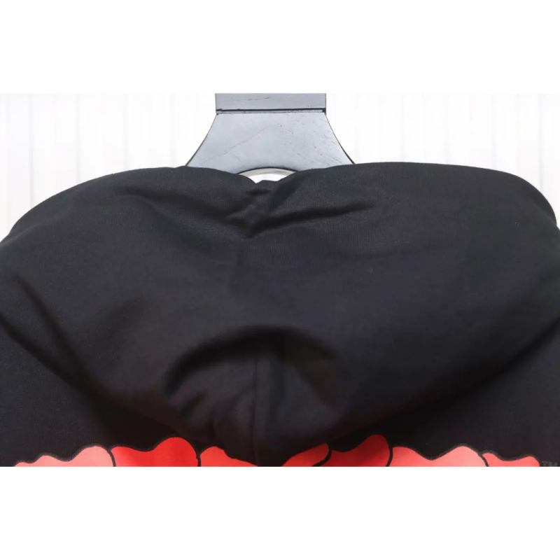 OFF WHT Arrow Print Hoodie Black Red - Image 6