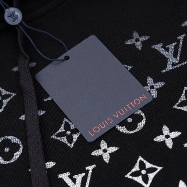 LV Hoodie Black Monogram Gradient - Image 4