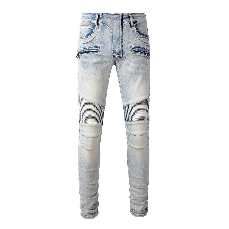 JEANS – GREY ZIP - Image 3