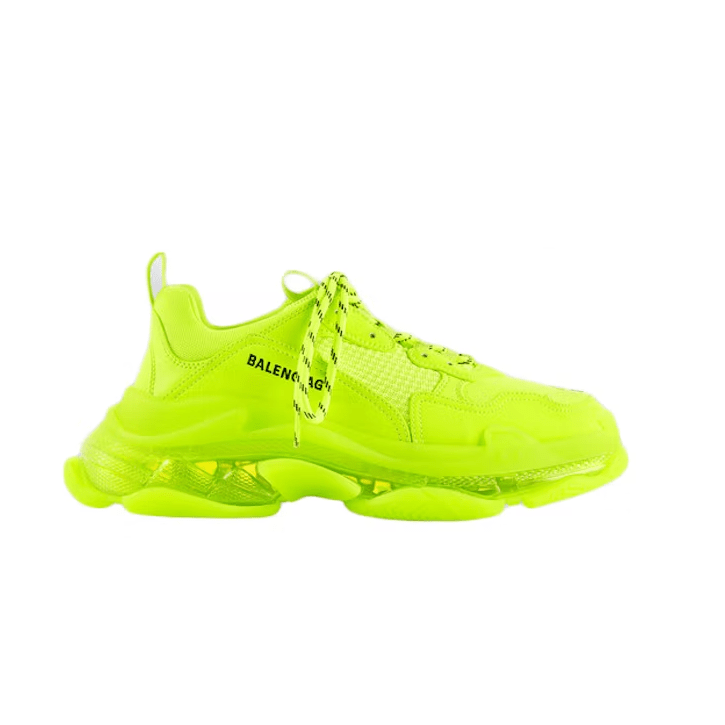 Triple S Clear Sole Fluo Yellow - Image 2