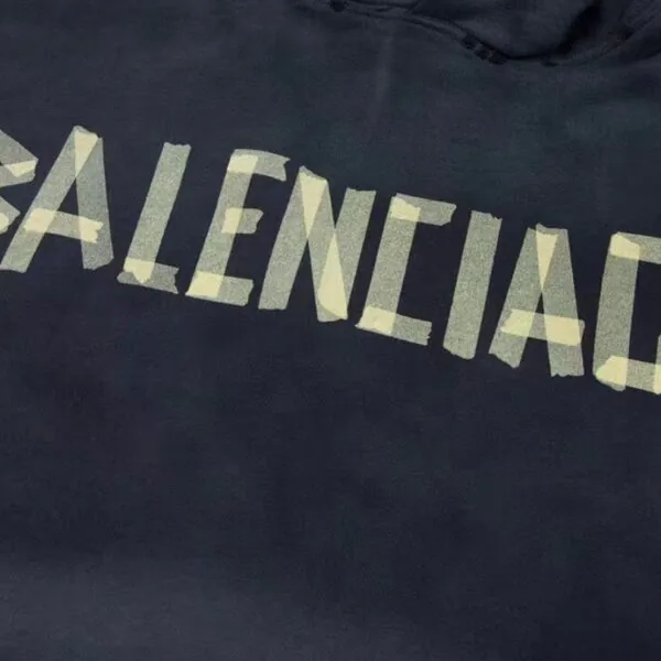 BLNCG Hoodie BB Distressed Logo Black BL063 - Image 4