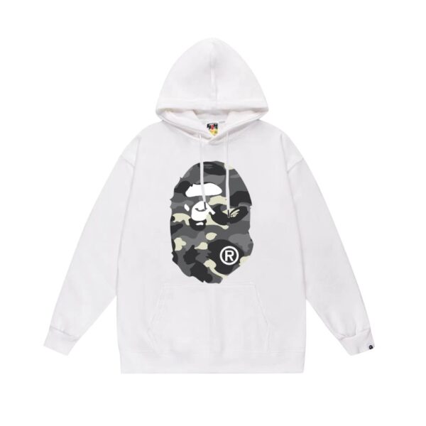 BP Hoodie Camo Ape Head White BP061
