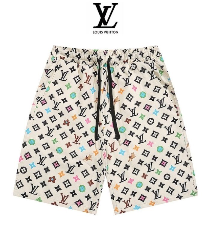 LV Shorts Multicolor Monogram Print