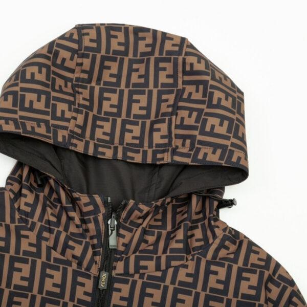 FND Hooded Eyes Jacket Black and Brown - Image 2