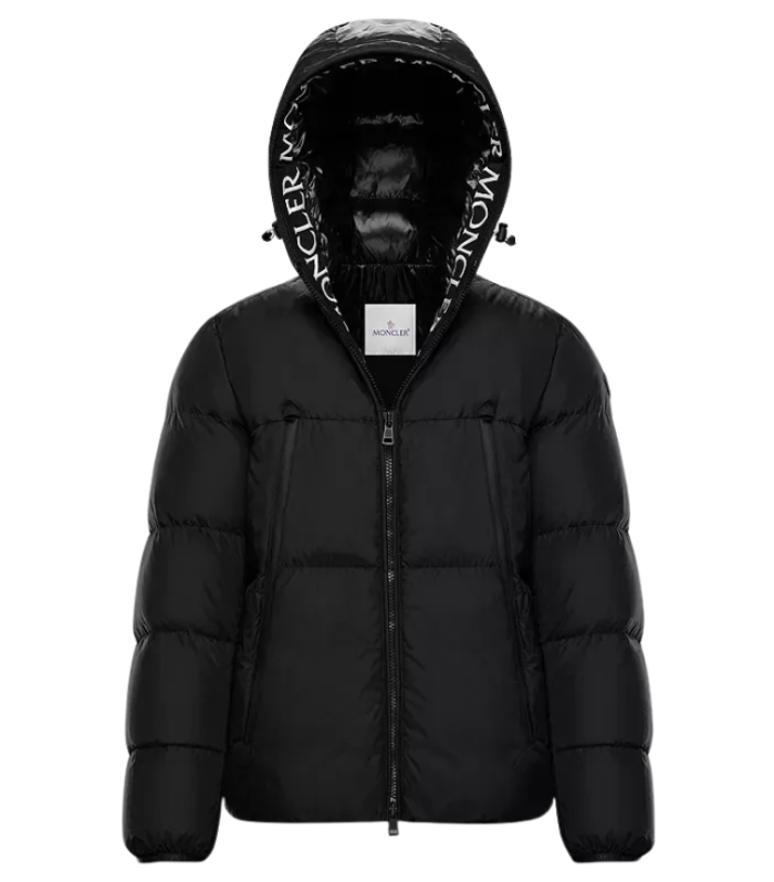 M Black Jacket Hood Logo