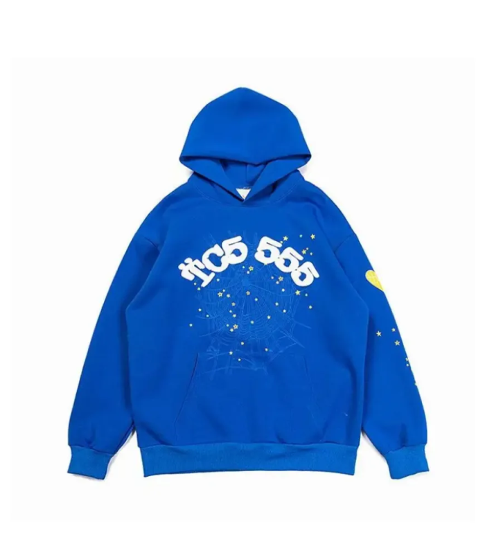 SPDR Spider Web Print Gothic TC5 Hoodie Blue