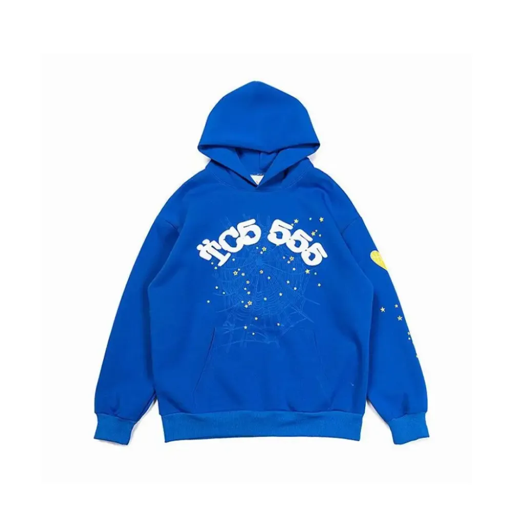 SPDR Spider Web Print Gothic TC5 Hoodie Blue