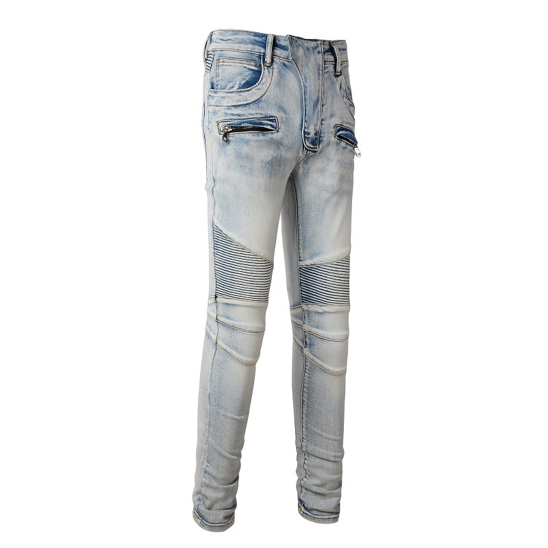 JEANS – GREY ZIP - Image 2