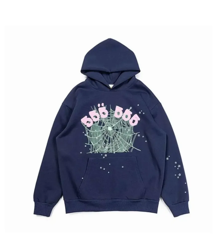 SPDR Spider Worldwide 555 Angel Number Hoodie Navy Blue