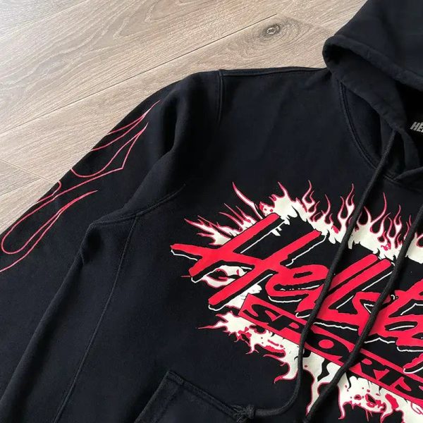 HLSTR Hoodie Sports Future Flame Black - Image 4
