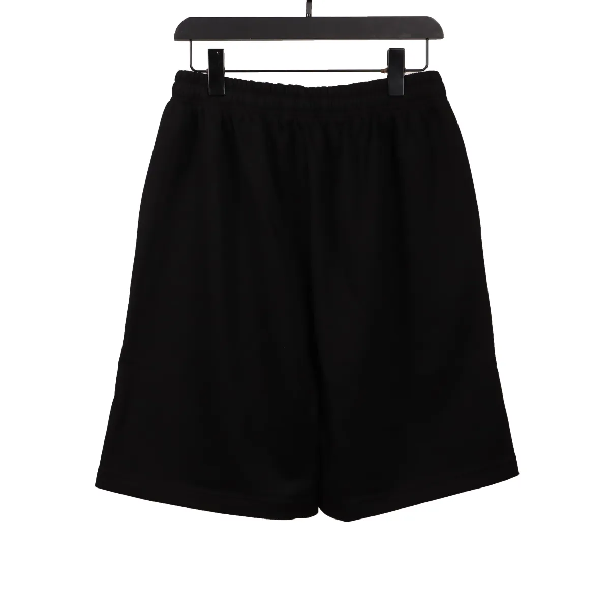 LV Floral Print Cotton Track Shorts Black - Image 2