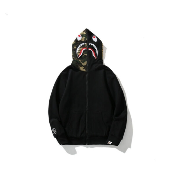 BP Hoodie Shark Camo OVO Black (REVERSE) - Image 2