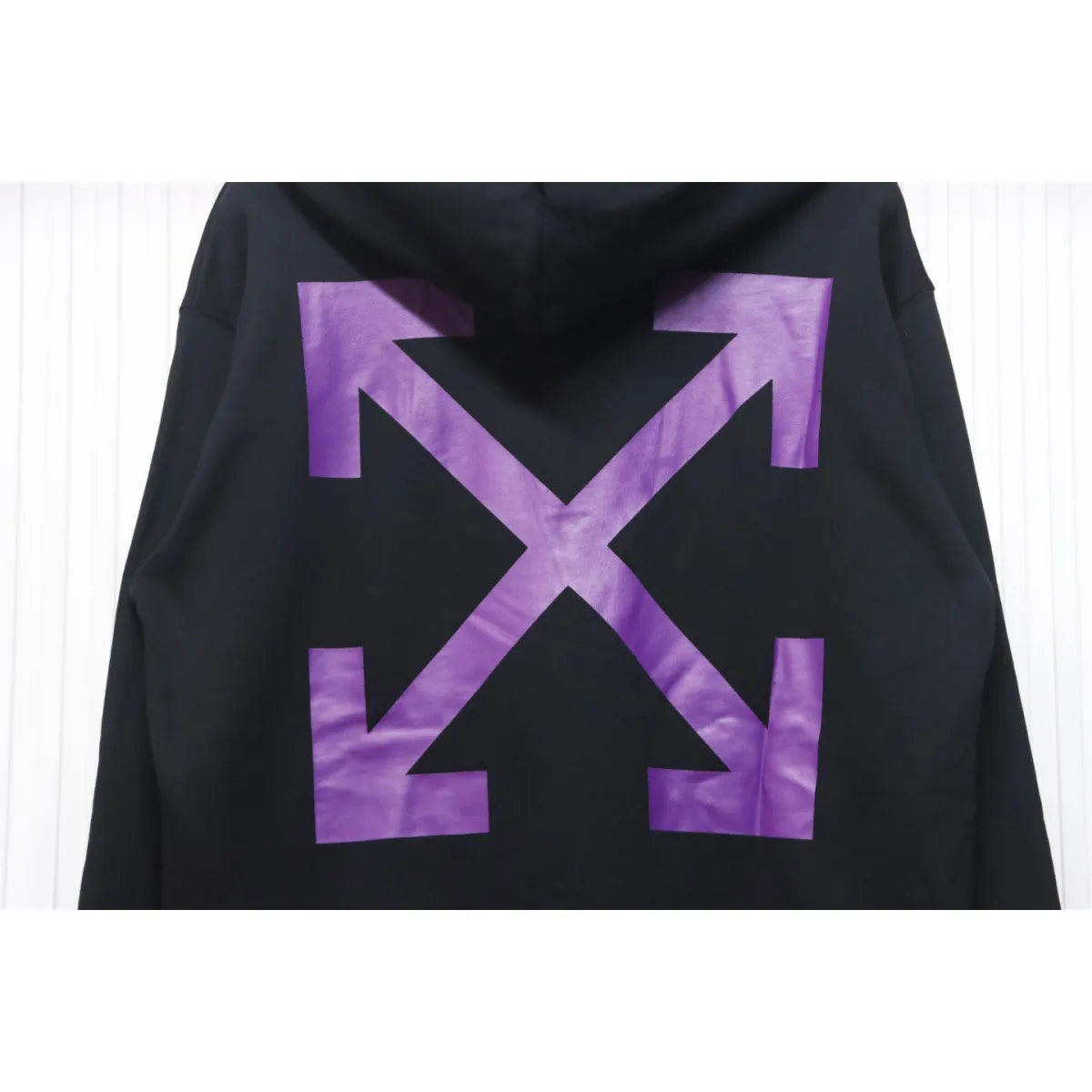 OFF WHT Caravaggio Hoodie Black Purple - Image 8