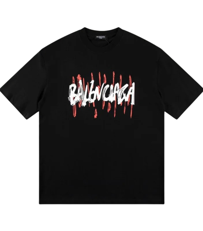 BLNCG T-shirt Graffiti Print Black