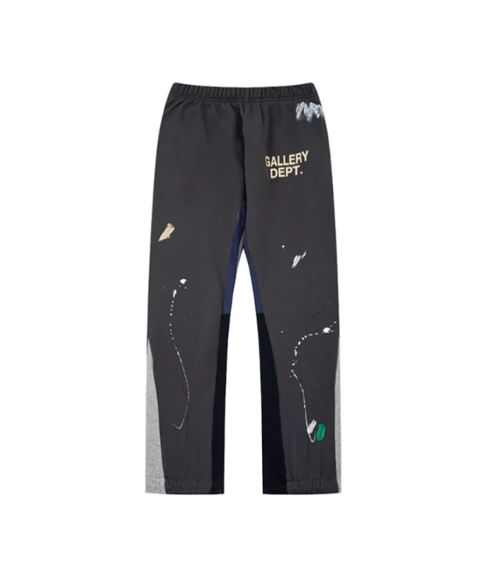 GD Painted Flare Sweat Pants Graffiti Line Dark Gray
