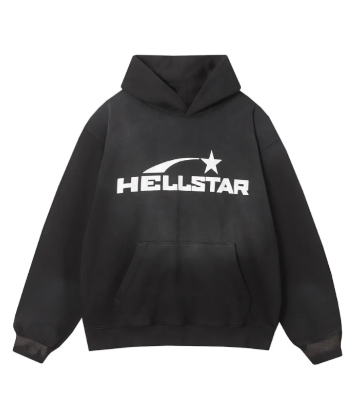 HLSTR Distressed Black Hoodie