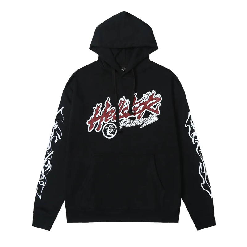 HLSTR Studios Records Tour Hoodie Black - Image 2