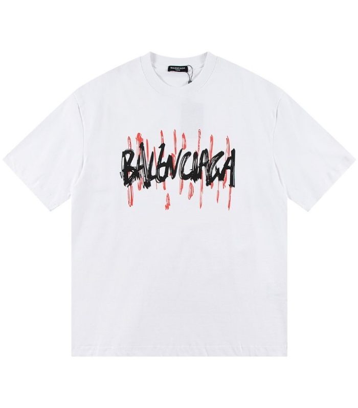 BLNCG T-shirt Graffiti Print White