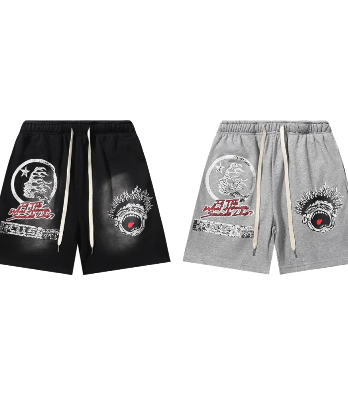 HSTR Records Funny Smiley Face Shorts
