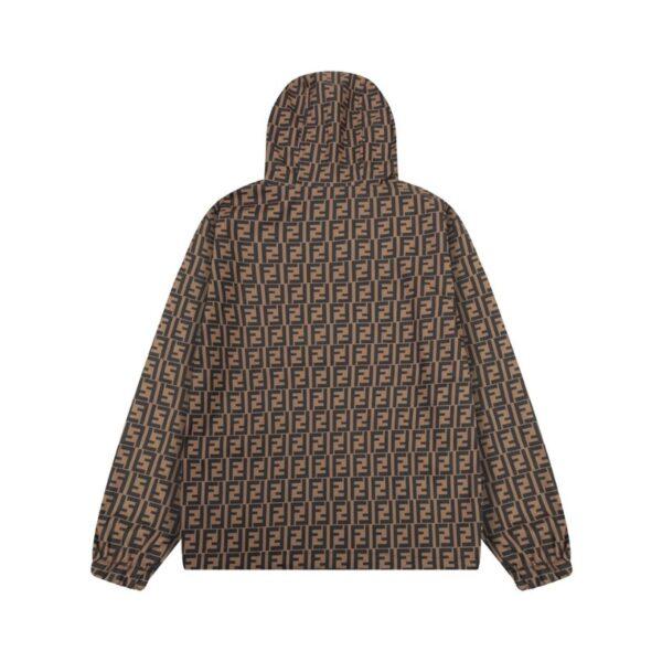 FND Hooded Eyes Jacket Black and Brown - Image 9