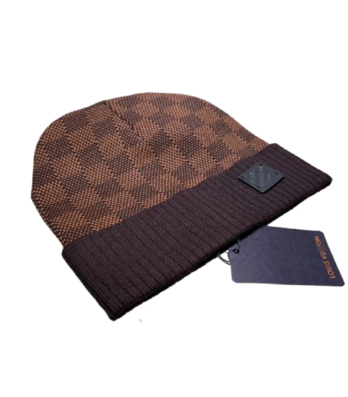 LV Petit Damier Beanie Brown