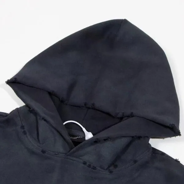 BLNCG Hoodie BB Distressed Logo Black BL063 - Image 2