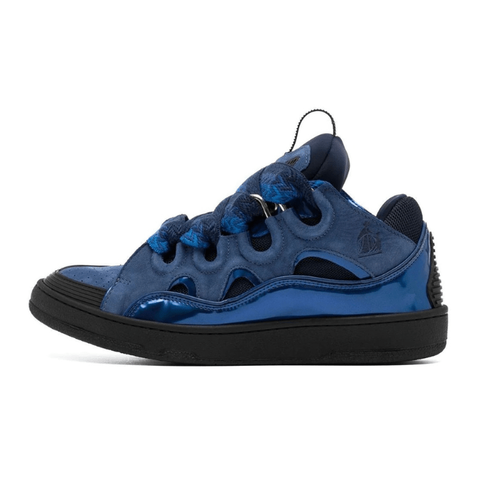 Curb rhinestone-embellished Blue