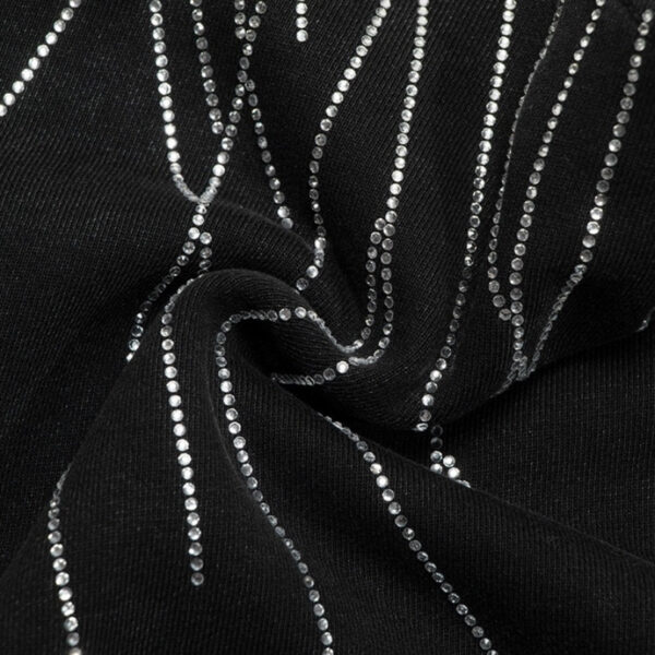 CHRM HRTS Sweatshirt Rhinestone Graphic CH048 - Image 5