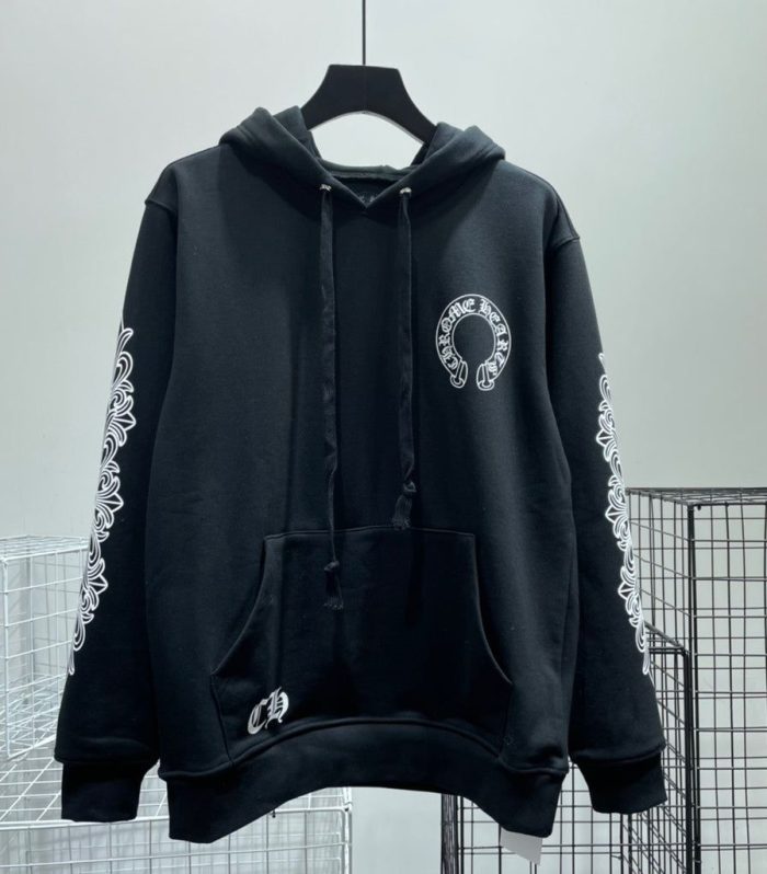 HOODIE BLACK & ARMS LOGO