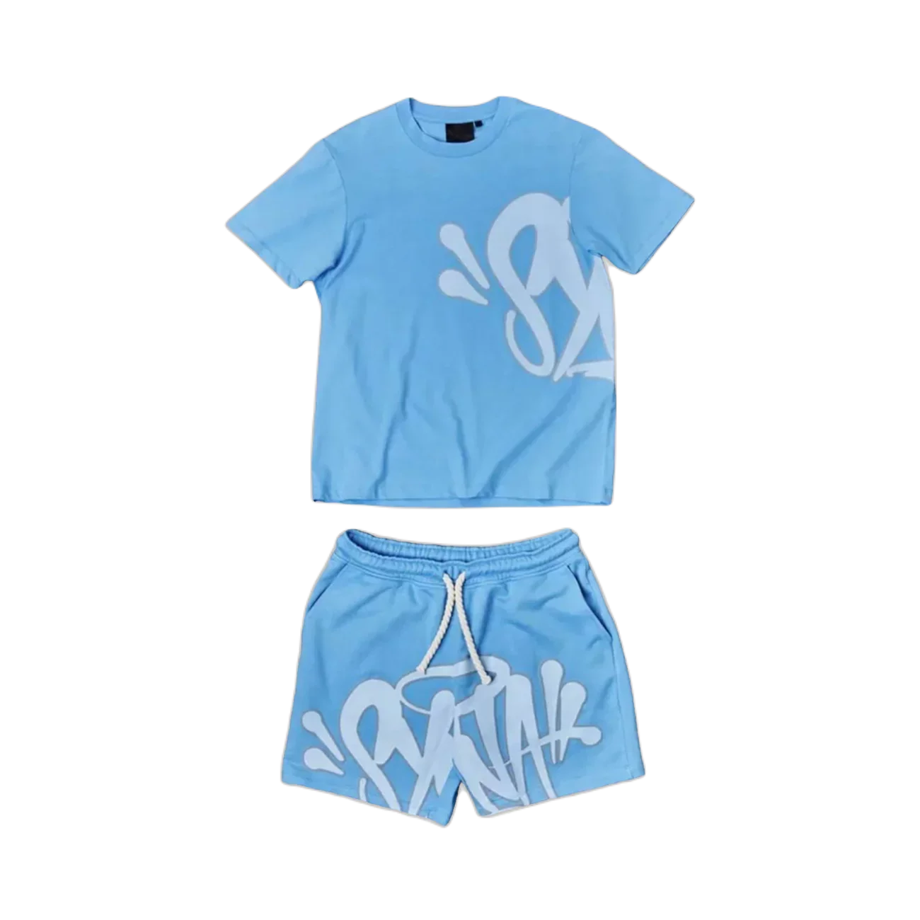 SYN WRLD LOGO T-SHIRT – SHORT SET – BLUE