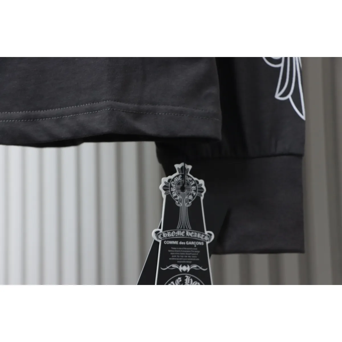 CHRM HRTS Matty Boy Shoulder Logo Crewneck Dark Gray - Image 8