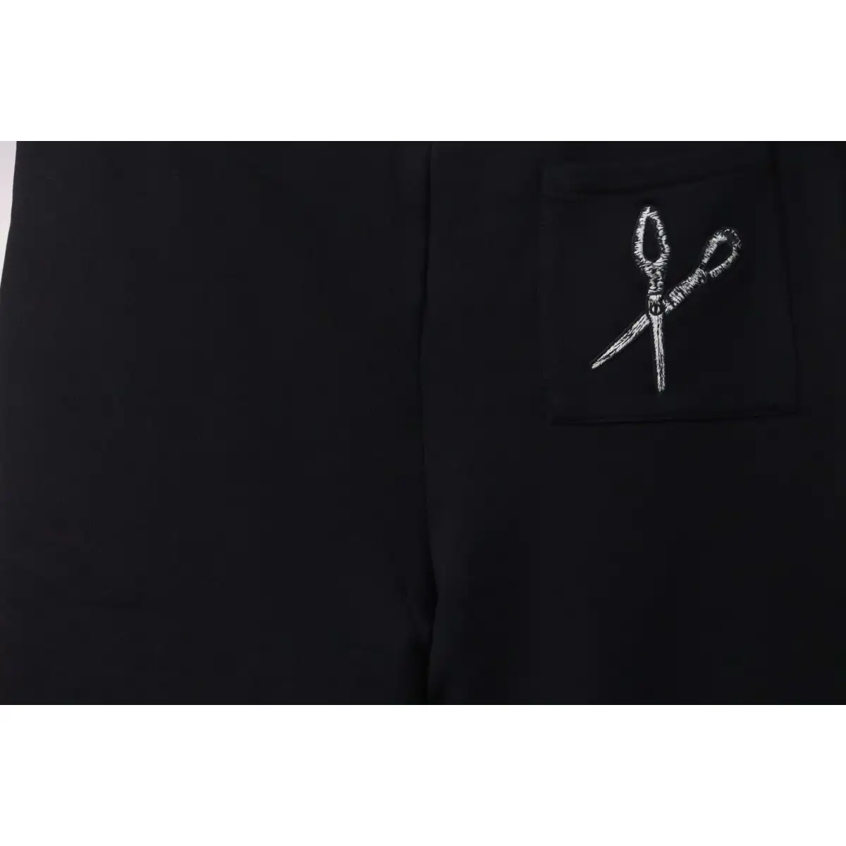 LV Tool Pattern Printed Cotton Track Shorts Black - Image 6