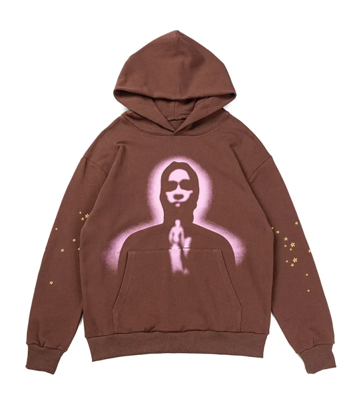 New Spider Worldwide × Young Thug SPDR Angel Brown Hoodie
