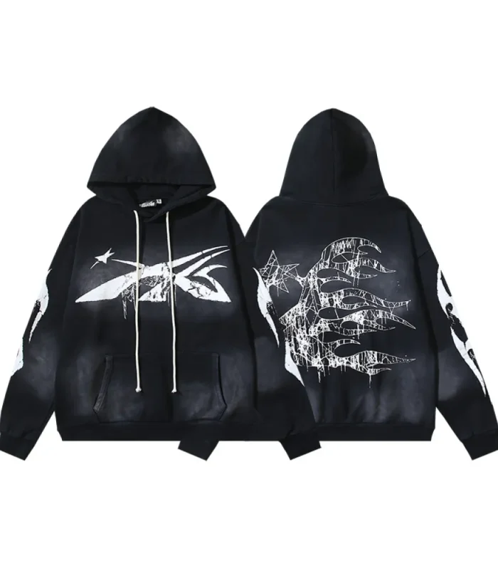 HLSTR Spiderweb Sport Black Hoodie
