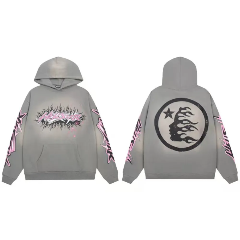 HLSTR Future Flame Hoodie Grey - Image 2