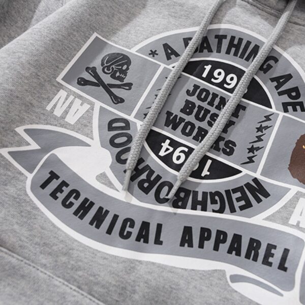 BP Hoodie Busy Works Logo Grey - Image 5