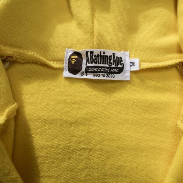 BP Hoodie Yellow Shark Camo Bape Full-Zip - Image 11