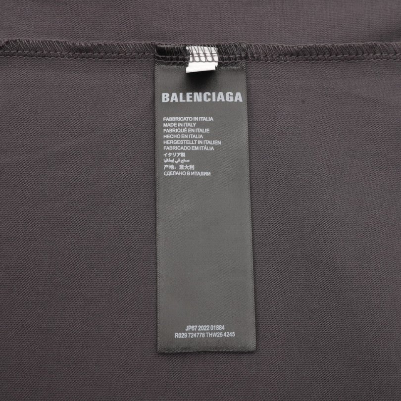 BLNCG T-shirt BB Logo Spray Paint Black - Image 6