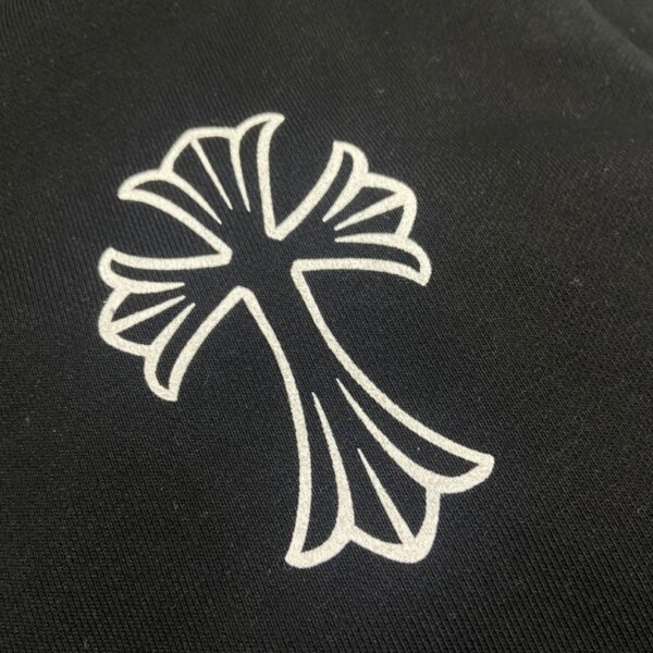 CHRM HRTS Hoodie Cross Zip Black CH064 - Image 3